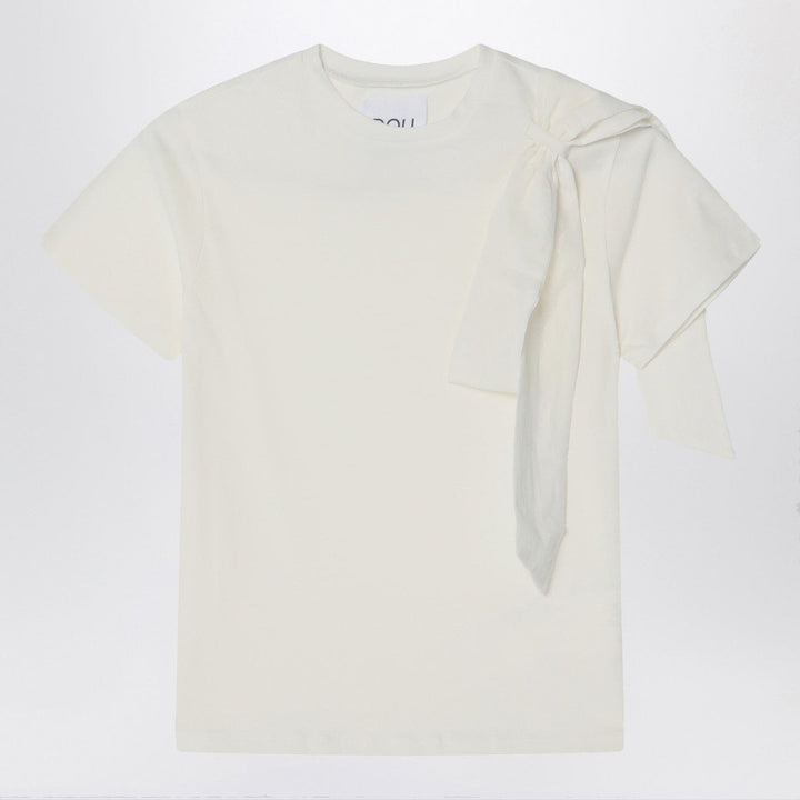 Shirts &amp; Tops 4 Douuod - Ivory t-shirt with bow Brand