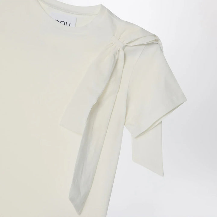 Douuod - Ivory t-shirt with bow Brand Shirts &amp; Tops 4Y