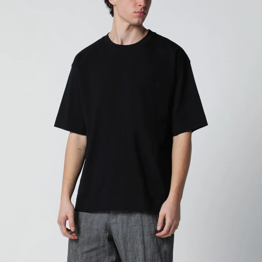 Dries Van Noten - Black cotton T-shirt Brand Shirts & Tops S