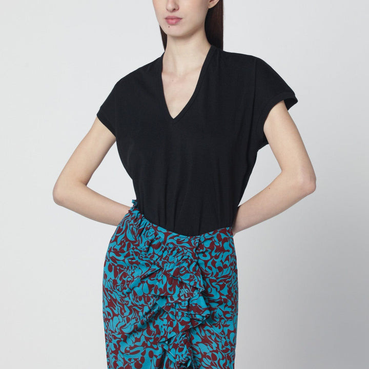 Shirts &amp; Tops Dries Van Noten - Black V-neck T-shirt Brand