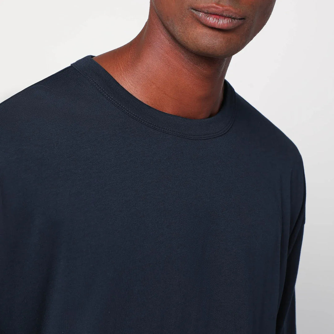 Dries Van Noten - Oversized navy blue cotton T-shirt Brand Shirts &amp; Tops S