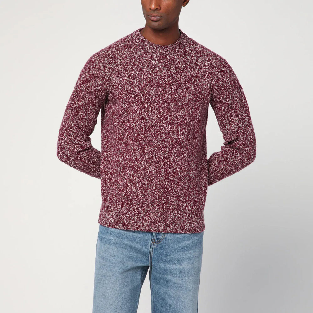 Drumohr - Grape-coloured pattern wool sweater Brand Shirts & Tops 52 IT