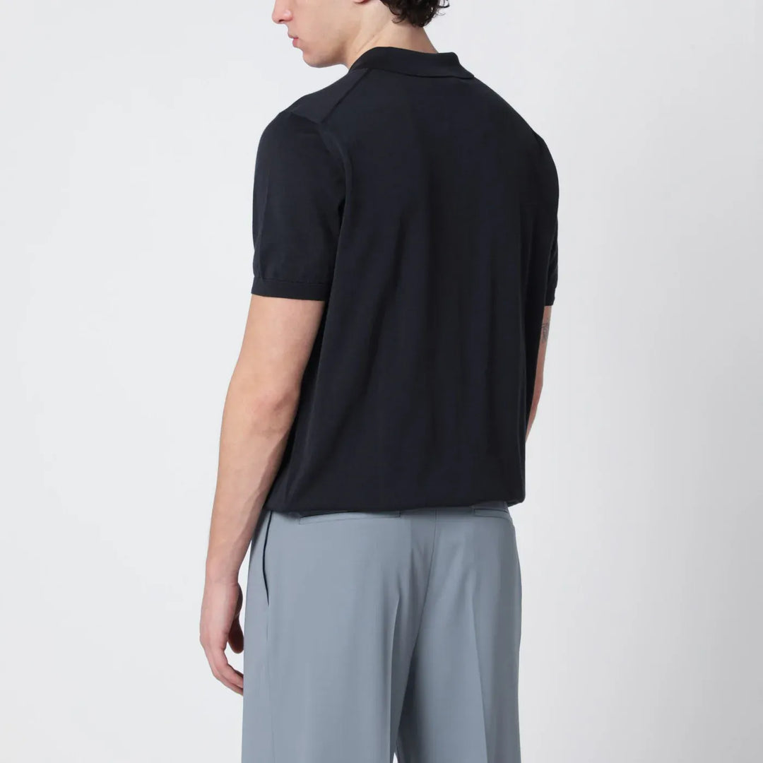Drumohr - Navy blue cotton polo Brand Shirts &amp; Tops