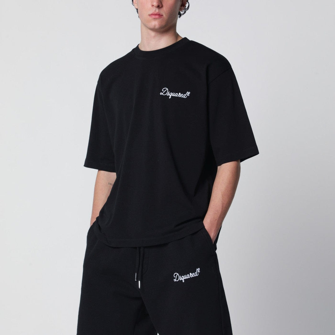 Shirts &amp; Tops Dsquared2 - Black loose-fit T-shirt with logo Brand
