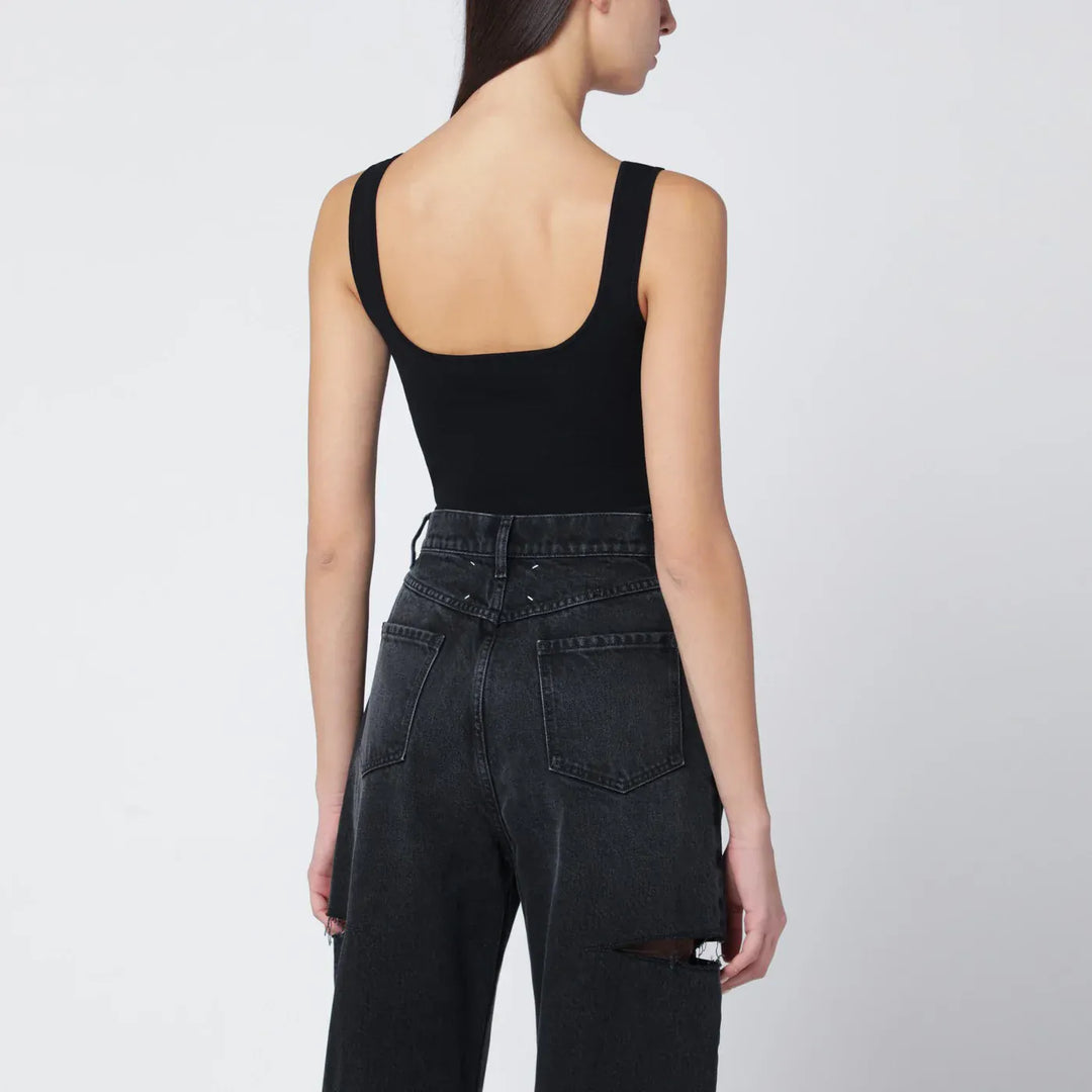 Entire Studios - Black viscose-blend top Brand Shirts &amp; Tops