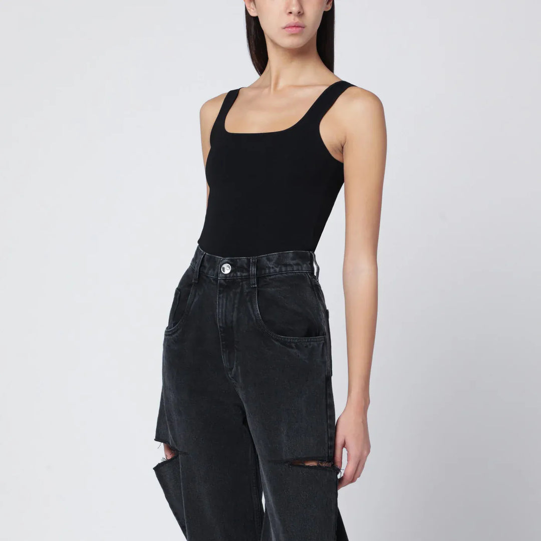 Entire Studios - Black viscose-blend top Brand Shirts &amp; Tops M/L