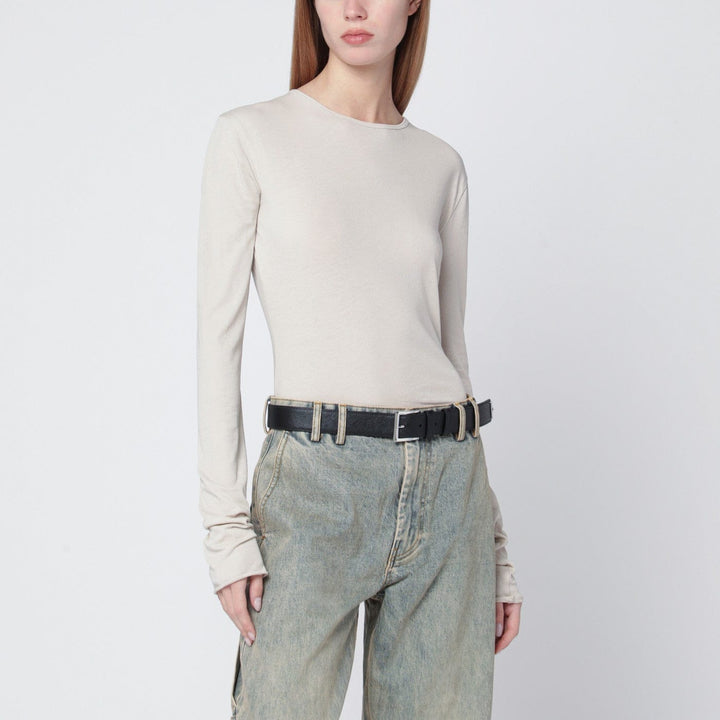 Shirts &amp; Tops Entire Studios - White crewneck cotton-blend top Brand