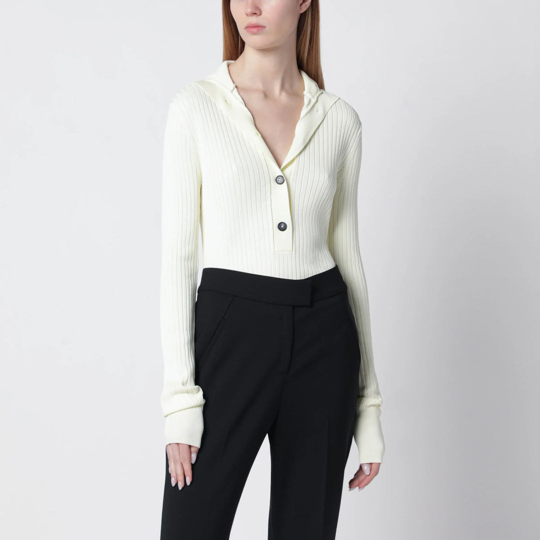 Entire Studios - White high-neck Henley top Brand Shirts &amp; Tops XS