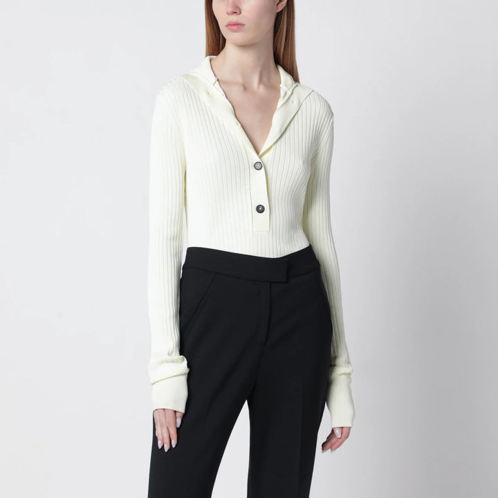 Entire Studios - White high-neck Henley top Brand Shirts &amp; Tops XS