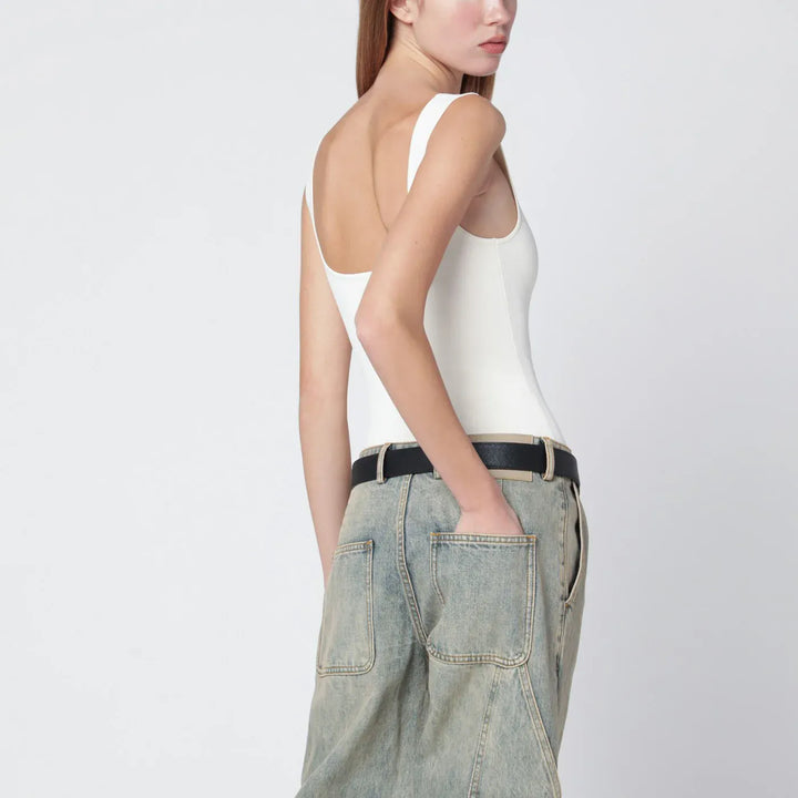 Entire Studios - White viscose-blend top Brand Shirts &amp; Tops