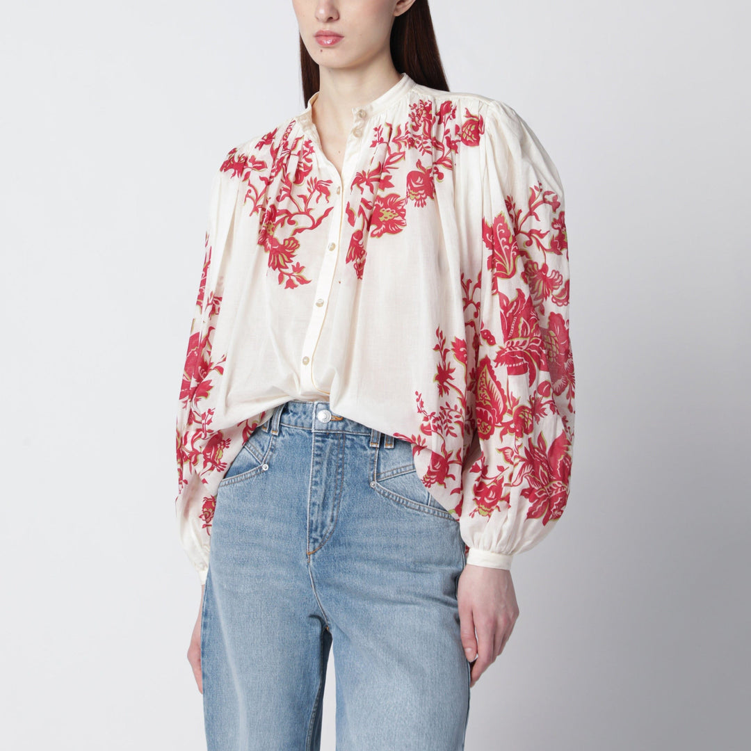Shirts & Tops ETRO - Blouse in cotton voile with floral print Brand