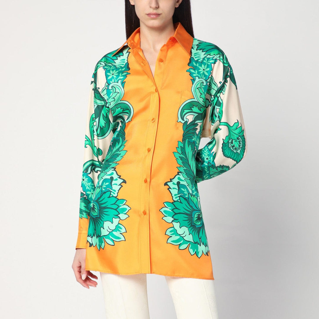 Shirts & Tops ETRO - Floral print shirt with knotted detail Brand