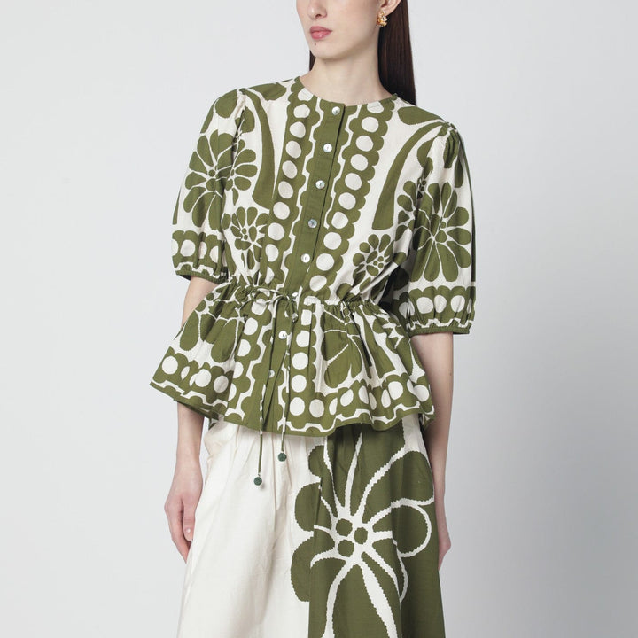 Shirts &amp; Tops FARM Rio - Palermo blouse with green print Brand