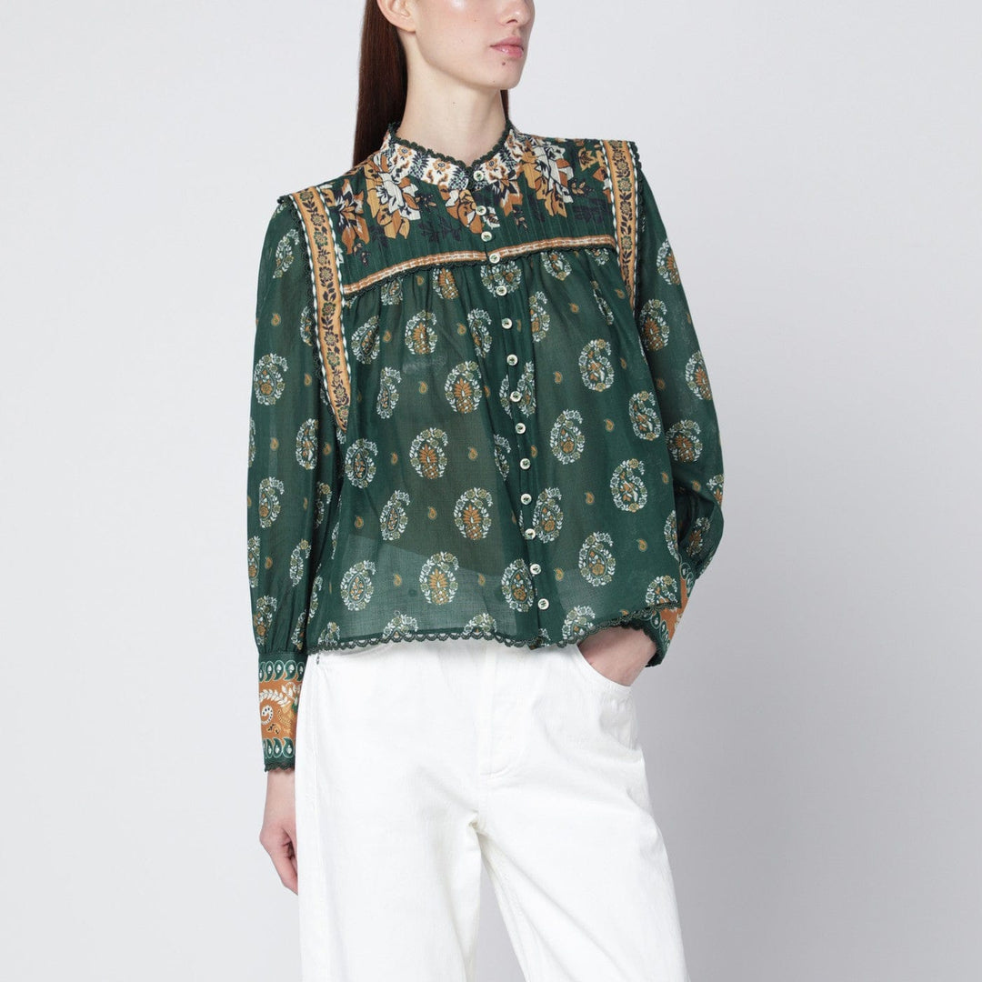 Shirts &amp; Tops FARM Rio - Tayla green cotton blouse Brand