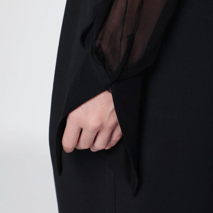 Francesco Murano - Semi-transparent black blouse Brand Shirts &amp; Tops 44  IT