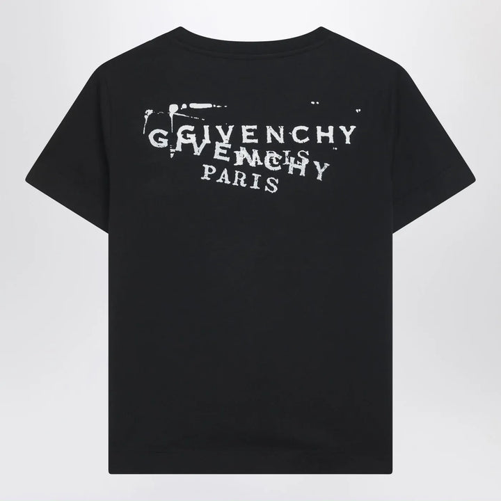Givenchy - Black T-shirt with Givenchy Stamp print Brand Shirts &amp; Tops