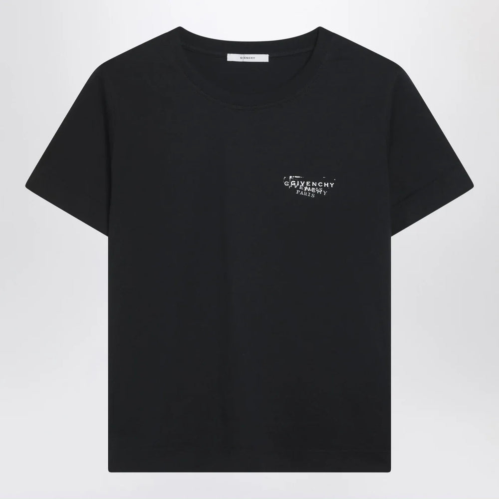 Givenchy - Black T-shirt with Givenchy Stamp print Brand Shirts & Tops S