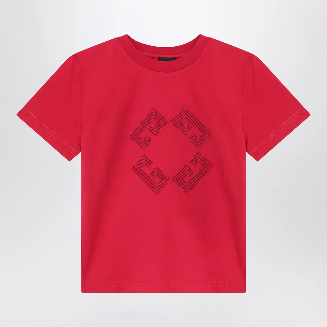 Givenchy - Bordeaux T-shirt with embroidered logo Brand Shirts &amp; Tops 12+