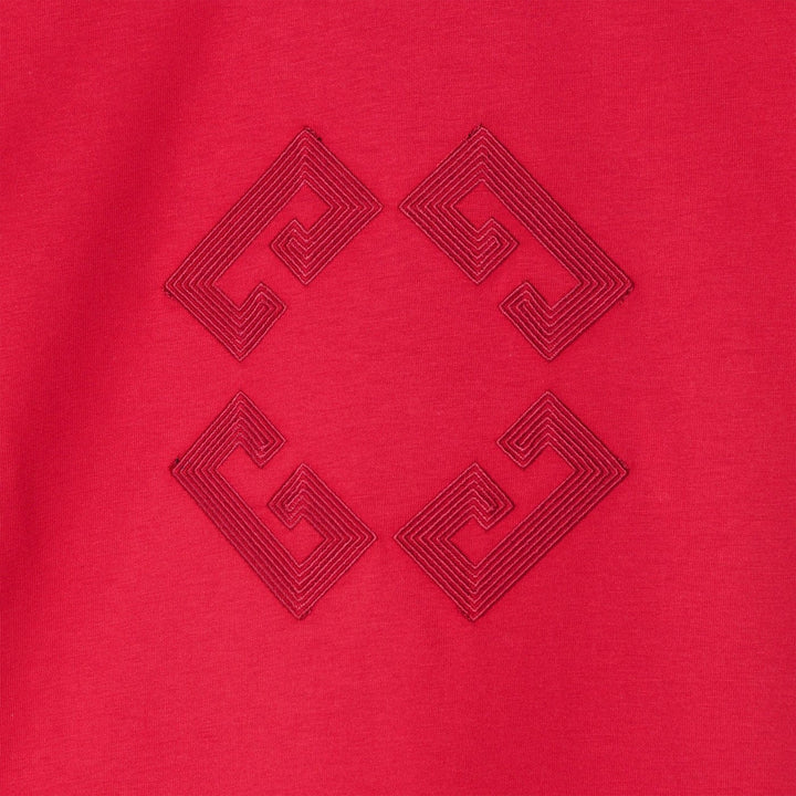 Givenchy - Bordeaux T-shirt with embroidered logo Brand Shirts &amp; Tops