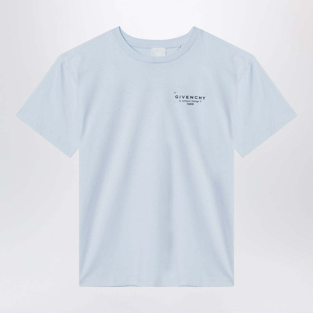 Shirts &amp; Tops Givenchy - Light blue T-shirt with logo print Brand