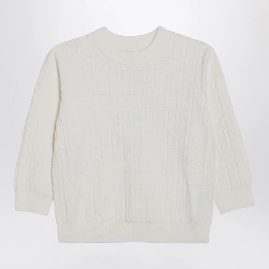 Givenchy - White jumper with 4G inlay Brand Shirts &amp; Tops 8