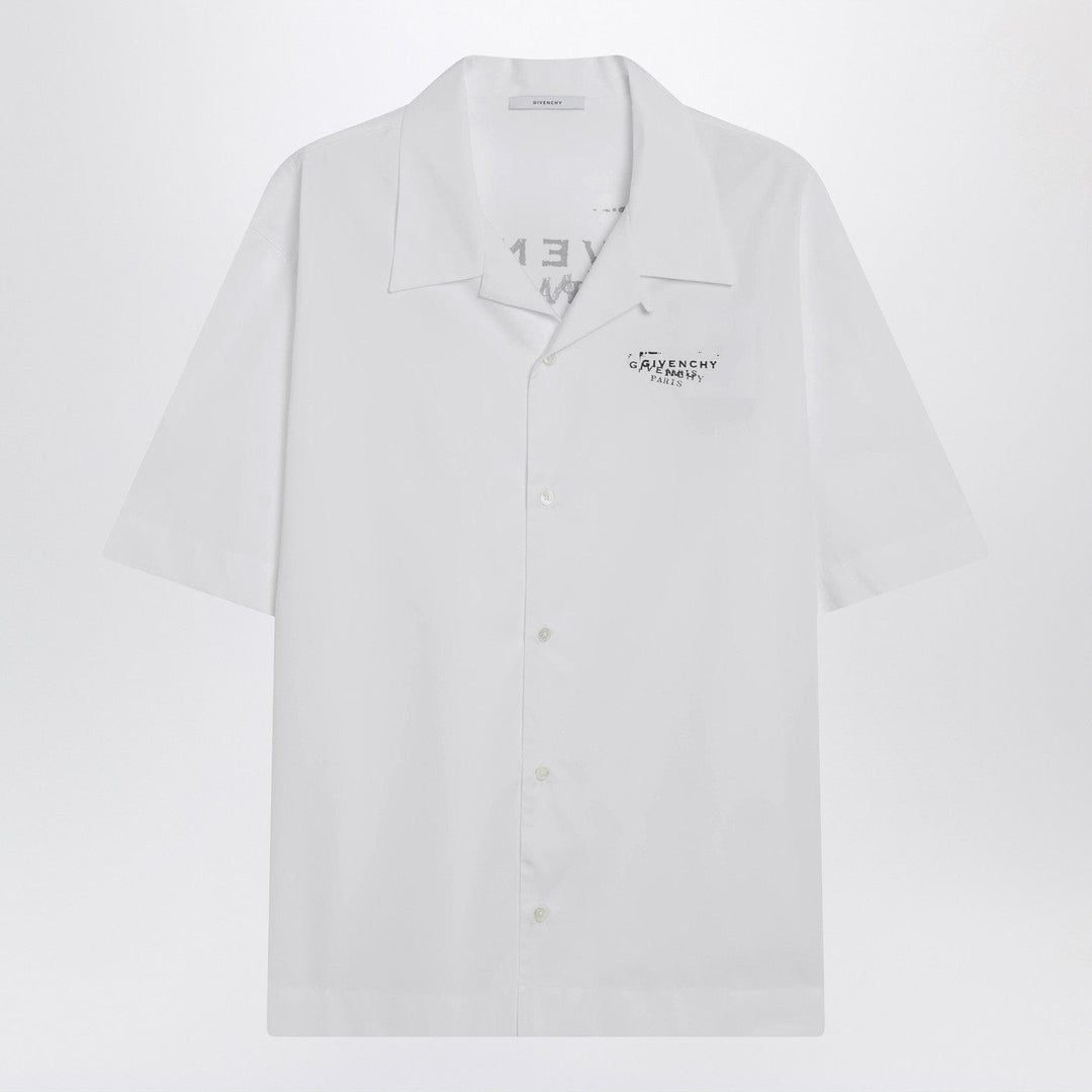 Shirts &amp; Tops Givenchy - White poplin shirt with logo print Brand