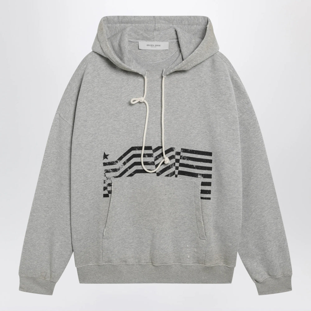 Golden Goose - Journey sweatshirt with vintage-effect print in grey Brand Shirts & Tops M