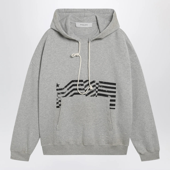 Golden Goose - Journey sweatshirt with vintage-effect print in grey Brand Shirts &amp; Tops M