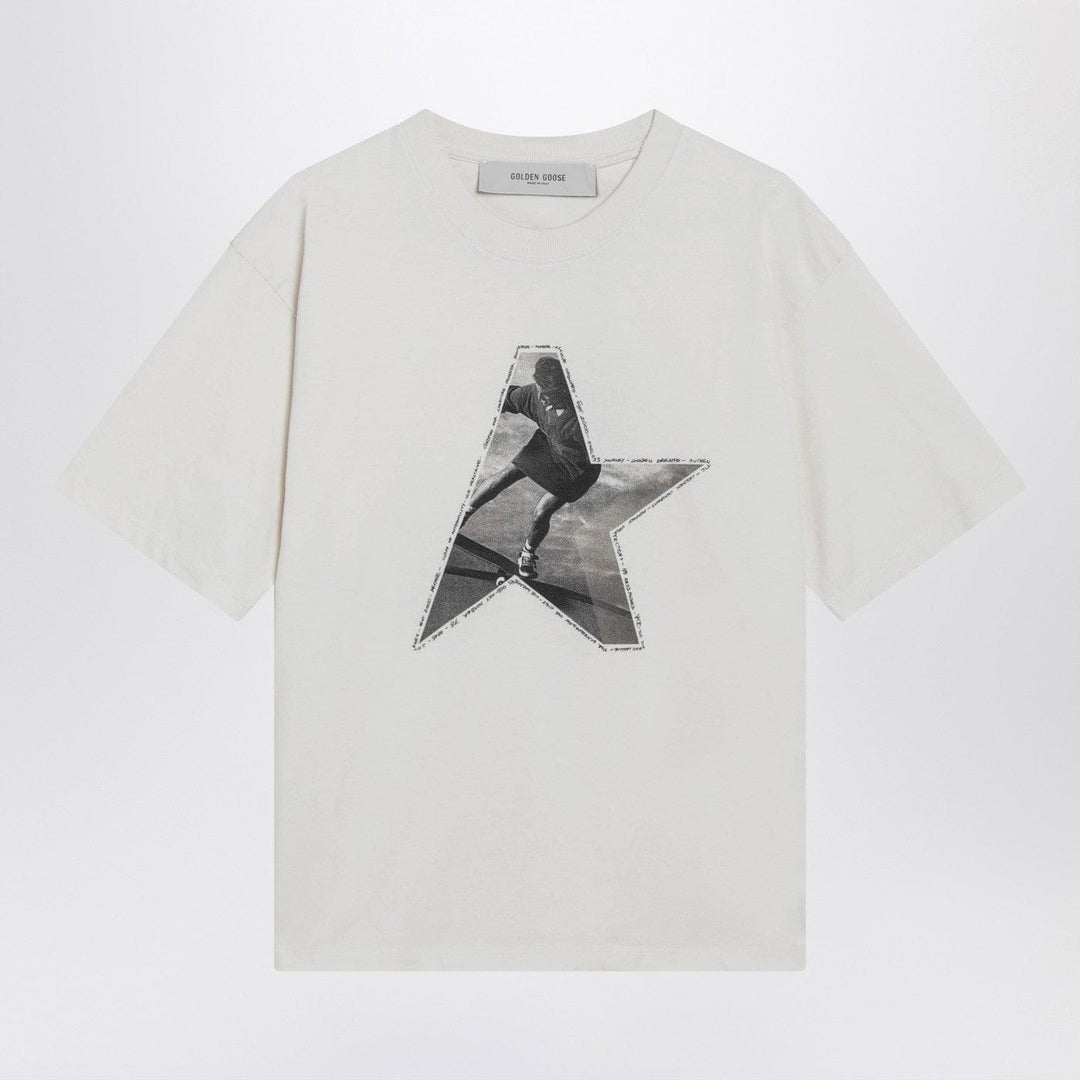 Shirts &amp; Tops Golden Goose - White T-shirt with logo print Brand