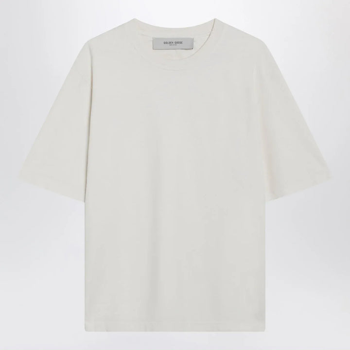 Golden Goose - White T-shirt with reverse lettering logo on the back Brand Shirts &amp; Tops S
