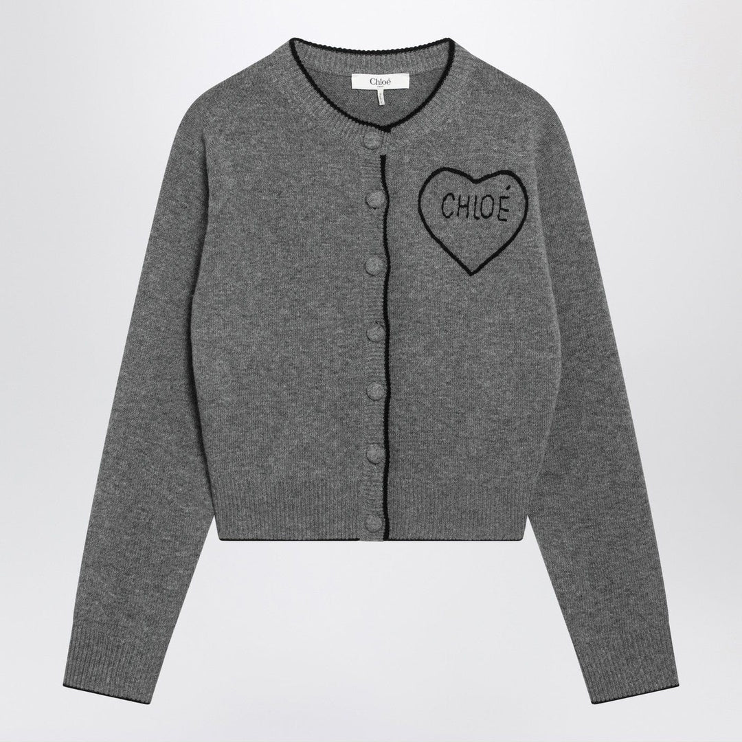 Shirts &amp; Tops Grey wool and cashmere cardigan Brand