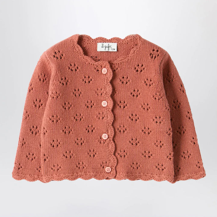 Il Gufo - Pink cardigan with openwork pattern Brand Shirts &amp; Tops 36