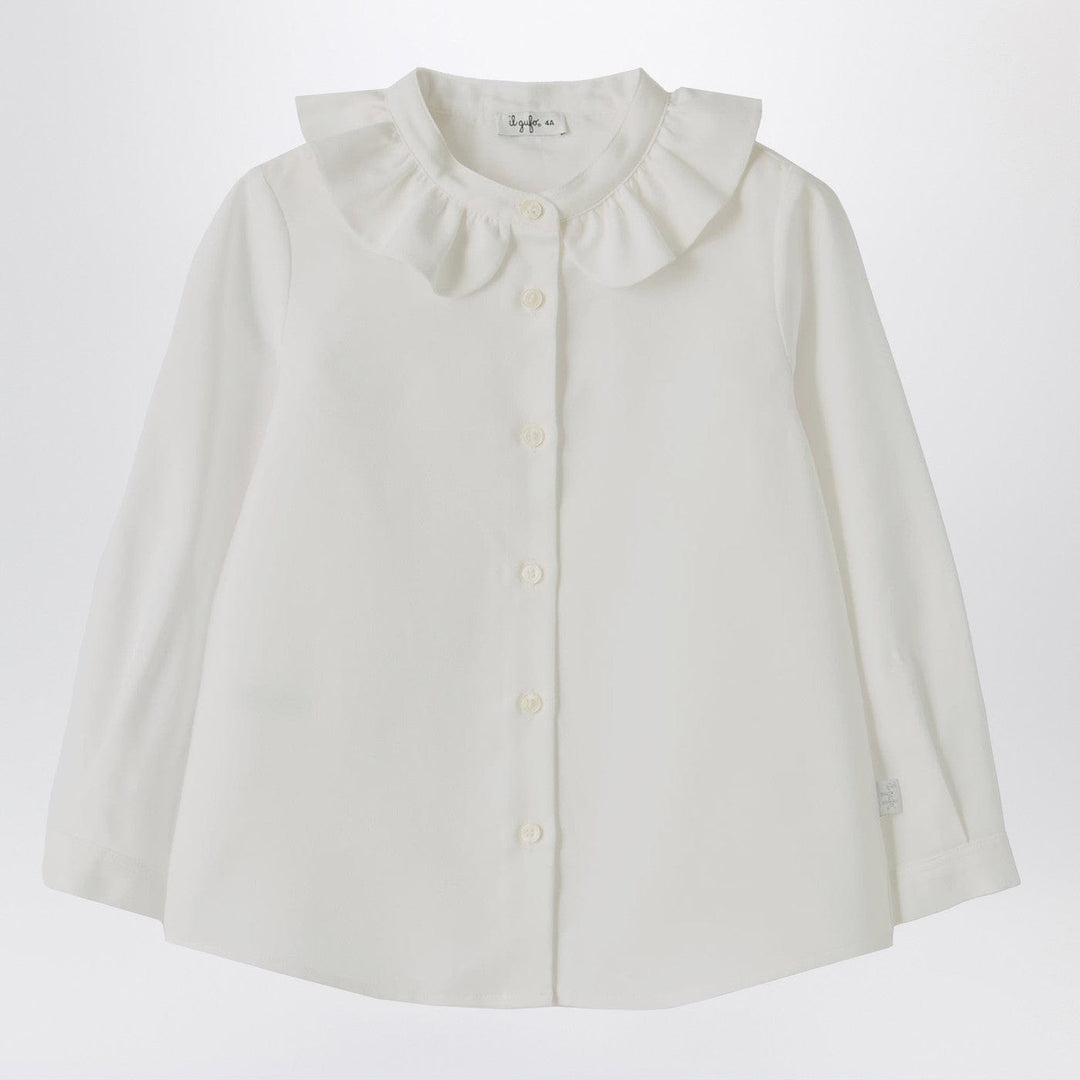 Shirts &amp; Tops 2 Il Gufo - White shirt with ruffled collar Brand