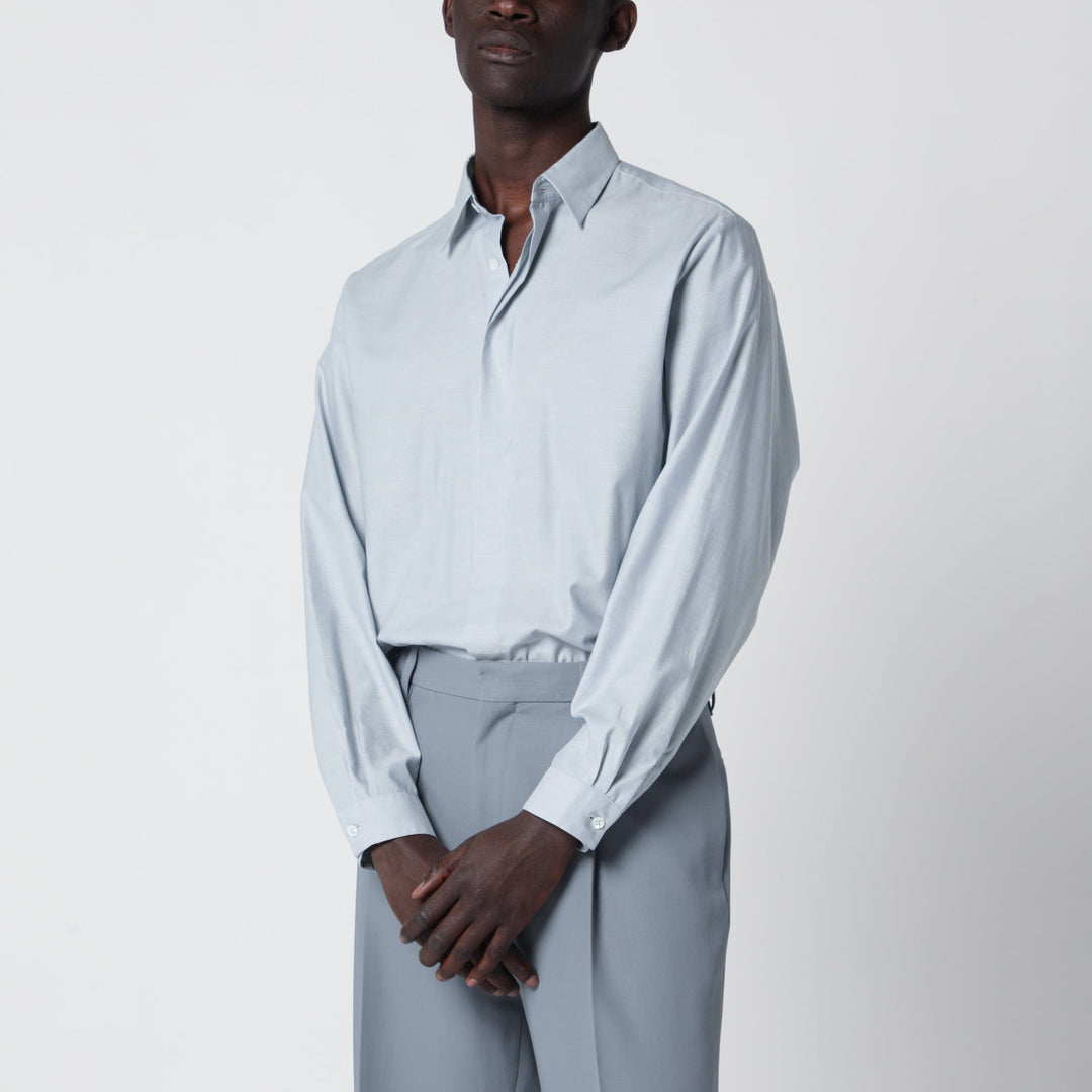 Shirts &amp; Tops Lardini - Light Blue Cotton Blend Shirt Brand