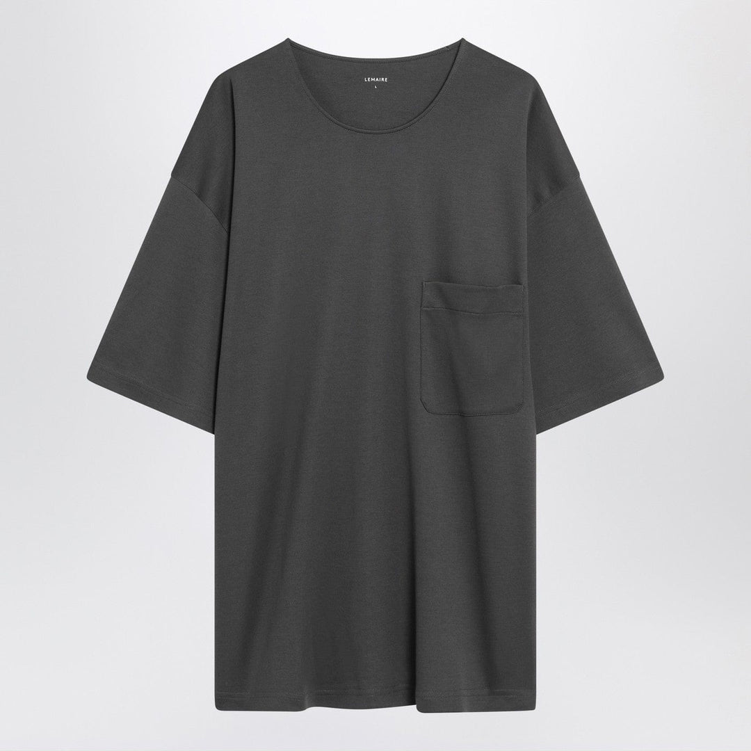 Shirts &amp; Tops LEMAIRE - Charcoal grey cotton and silk T-shirt Brand
