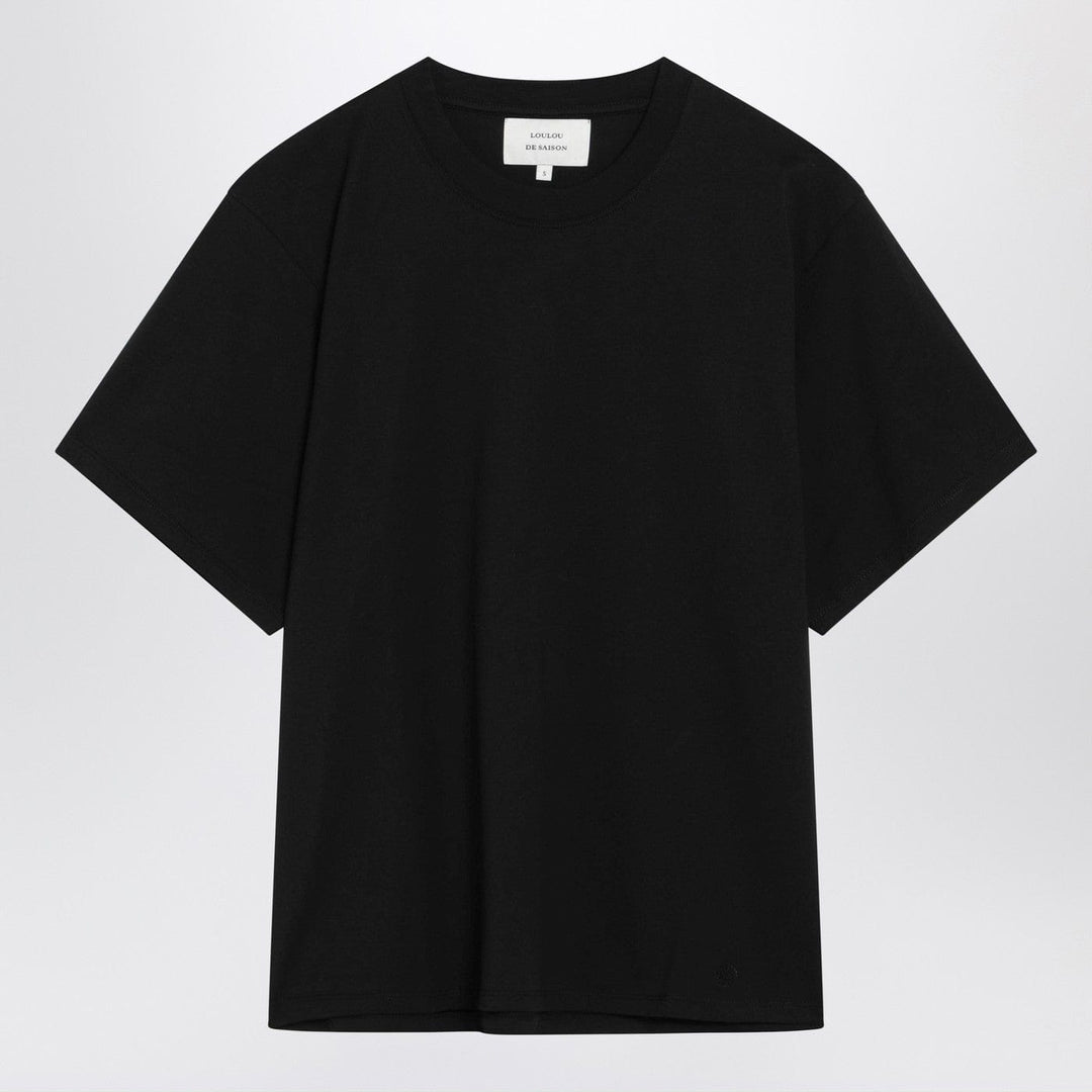 Shirts & Tops LouLou De Saison - Black cotton crew neck T-shirt Brand