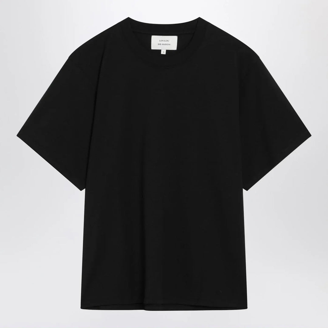 LouLou De Saison - Black cotton crew neck T-shirt Brand Shirts &amp; Tops L