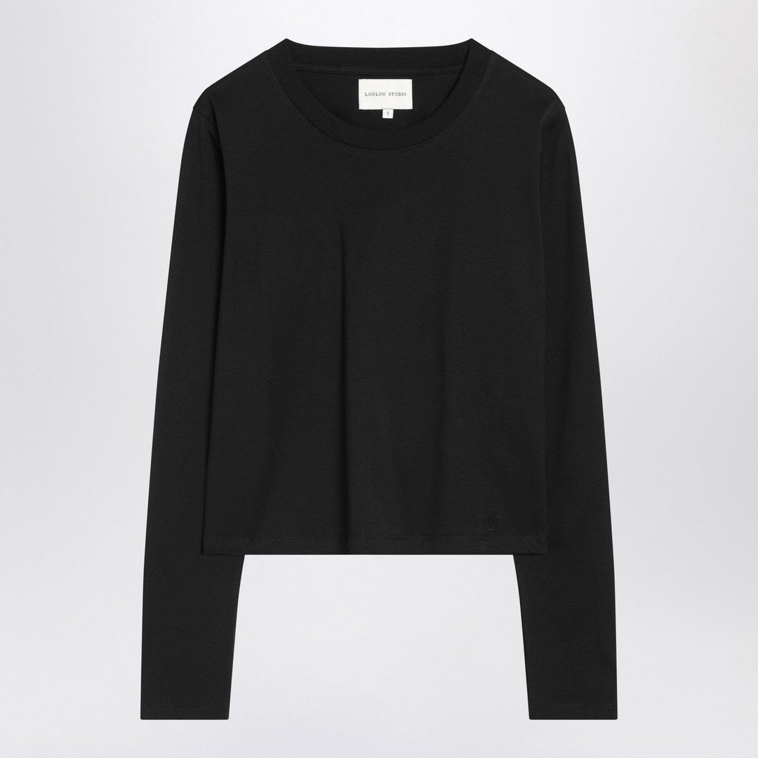 Shirts & Tops XS LouLou De Saison - Black cotton crew-neck T-shirt Brand