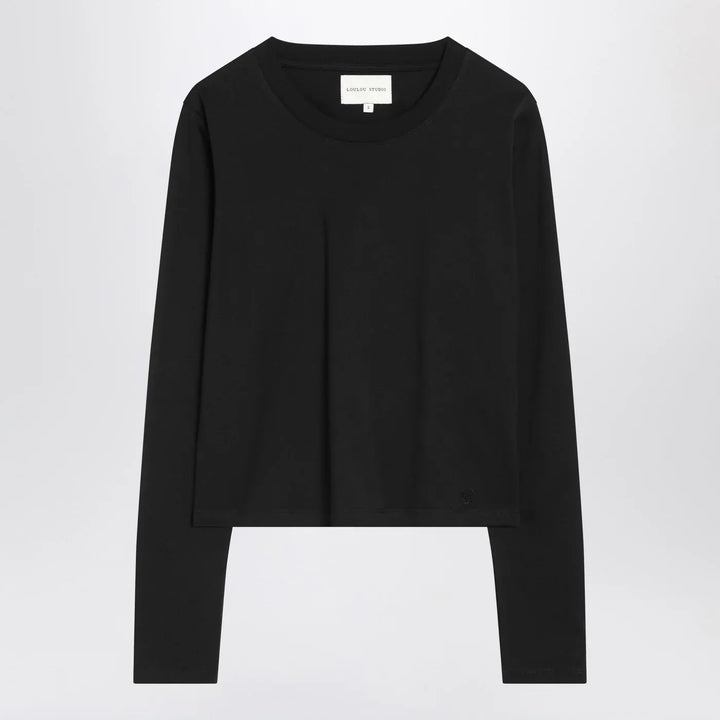 LouLou De Saison - Black cotton crew-neck T-shirt Brand Shirts &amp; Tops XS