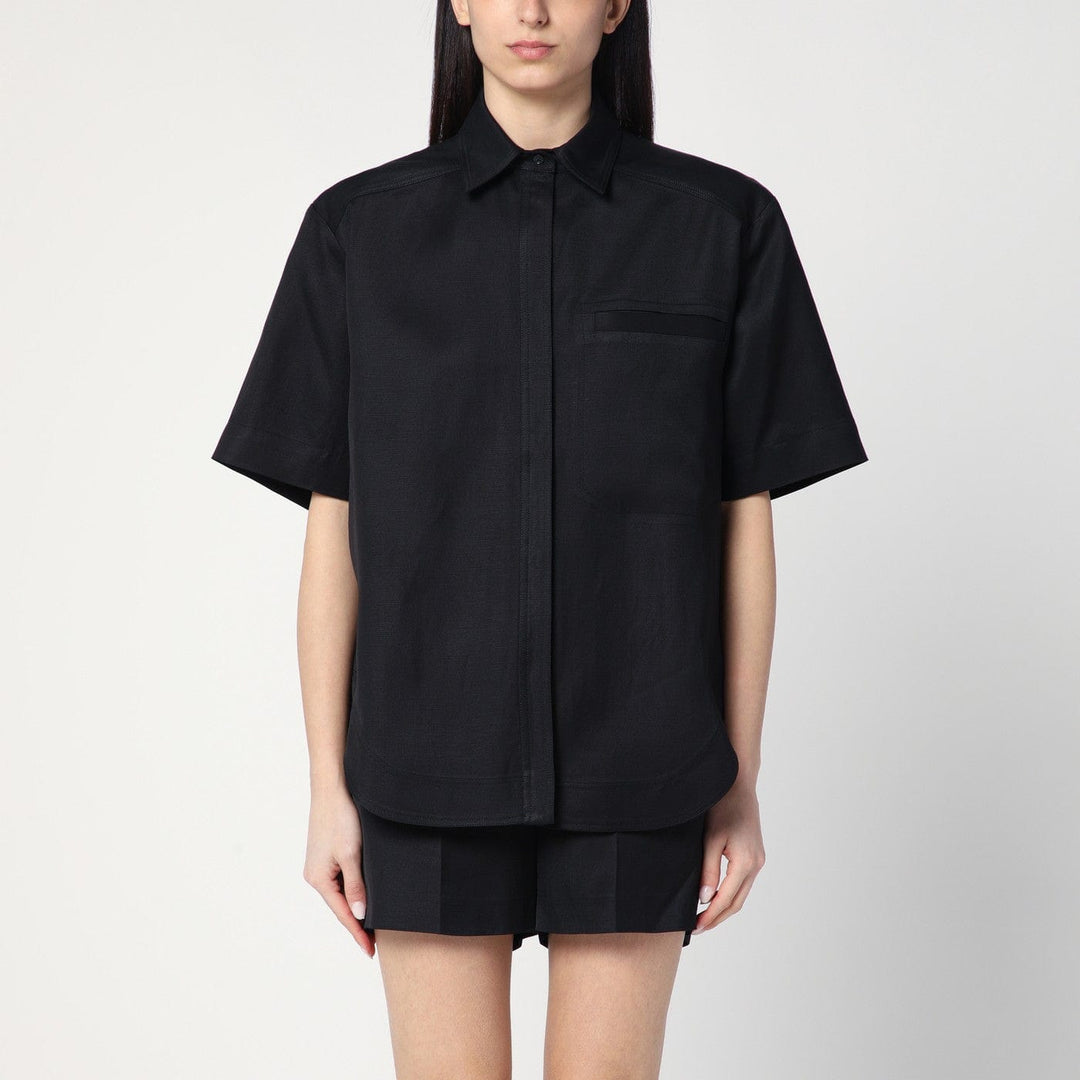 Shirts &amp; Tops 38  FR LouLou De Saison - Black shirt in viscose and linen Brand