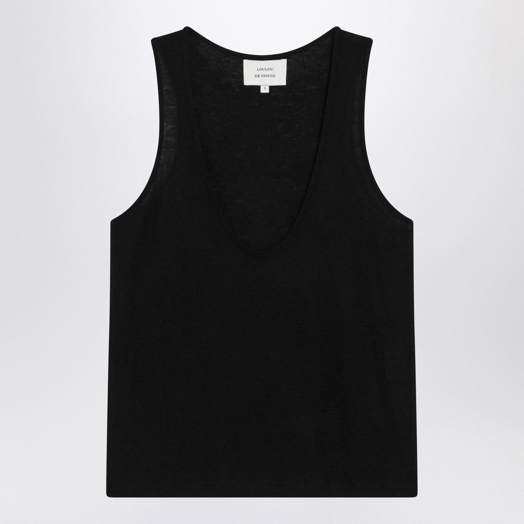 Shirts &amp; Tops LouLou De Saison - Black wool blend jersey tank top Brand