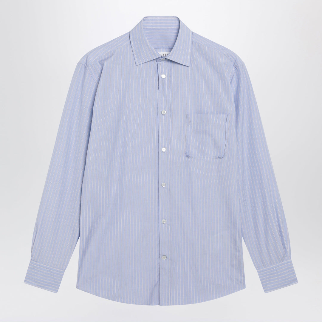 Shirts &amp; Tops Maison Margiela - Striped shirt in light blue cotton Brand