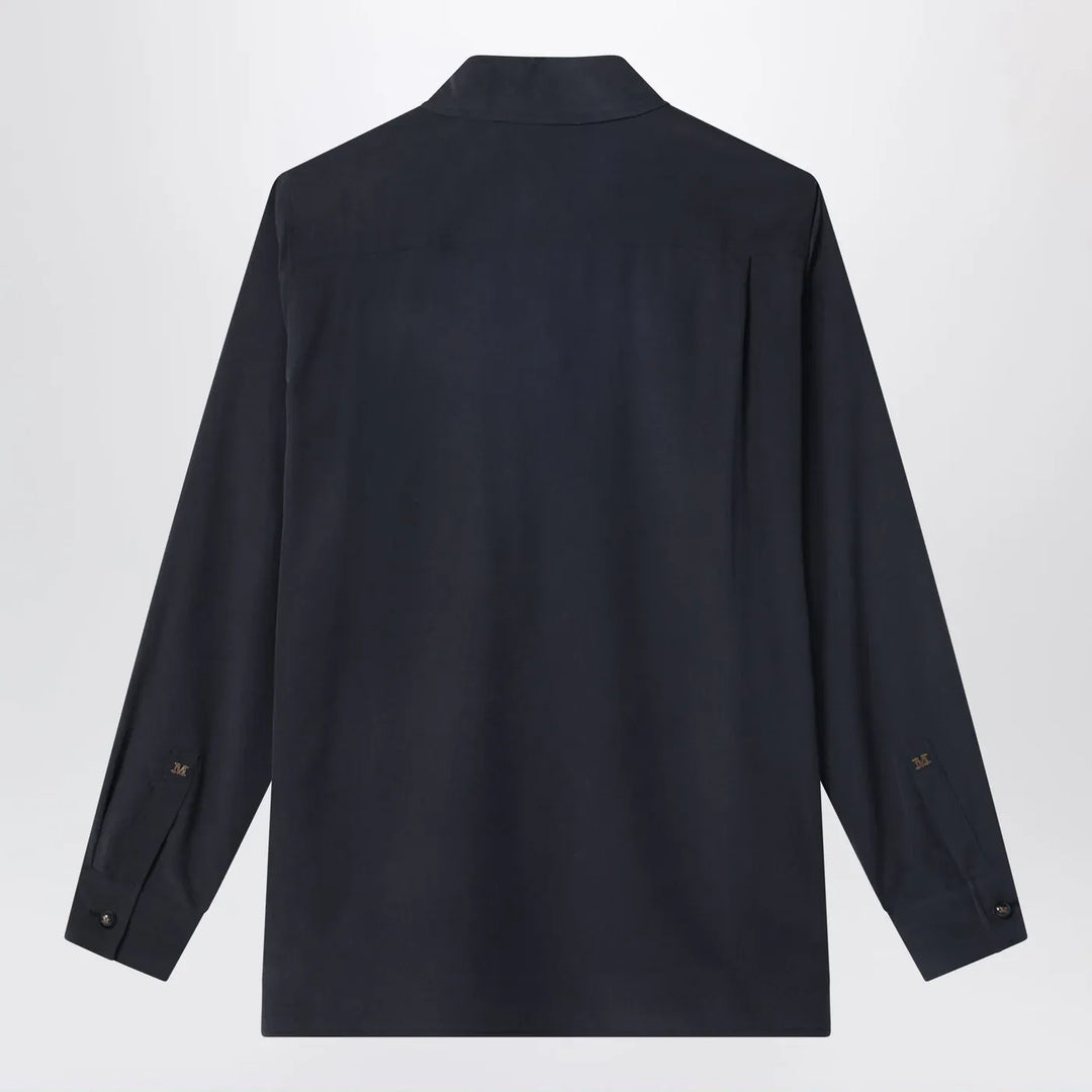 Max Mara - Blue silk shirt Brand Shirts &amp; Tops