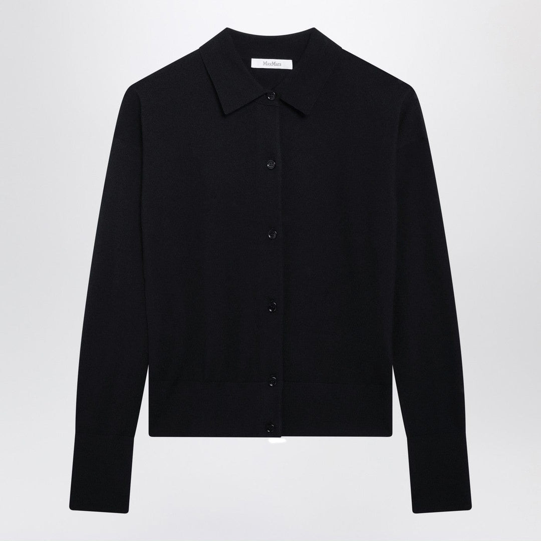 Shirts &amp; Tops Max Mara - Navy wool-blend cardigan Brand