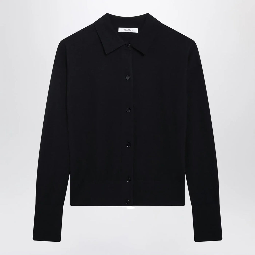 Max Mara - Navy wool-blend cardigan Brand Shirts & Tops M