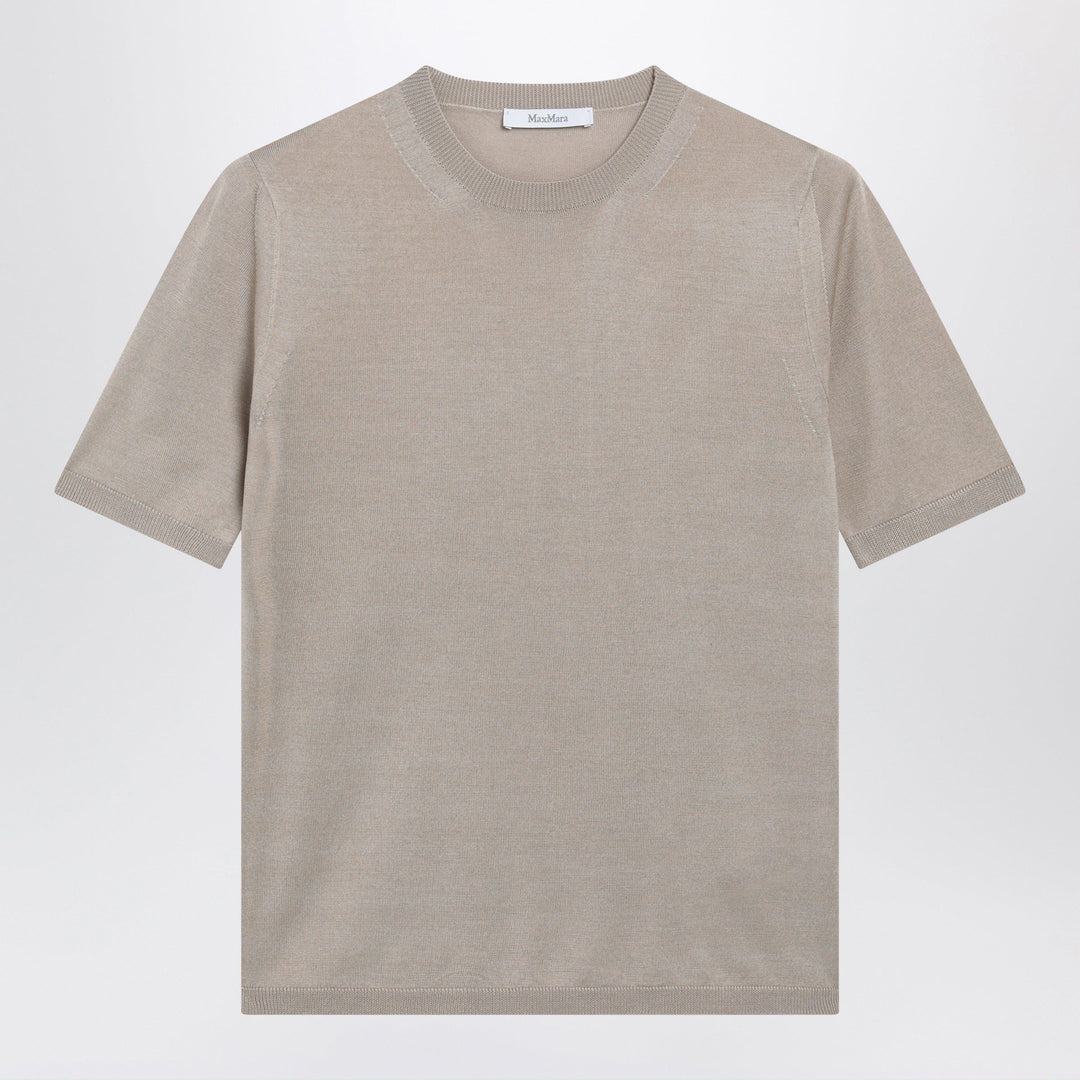 Max Mara - Rock beige cashmere and silk sweater Brand Shirts &amp; Tops M