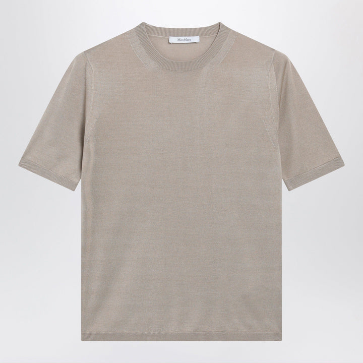 Max Mara - Rock beige cashmere and silk sweater Brand Shirts &amp; Tops M