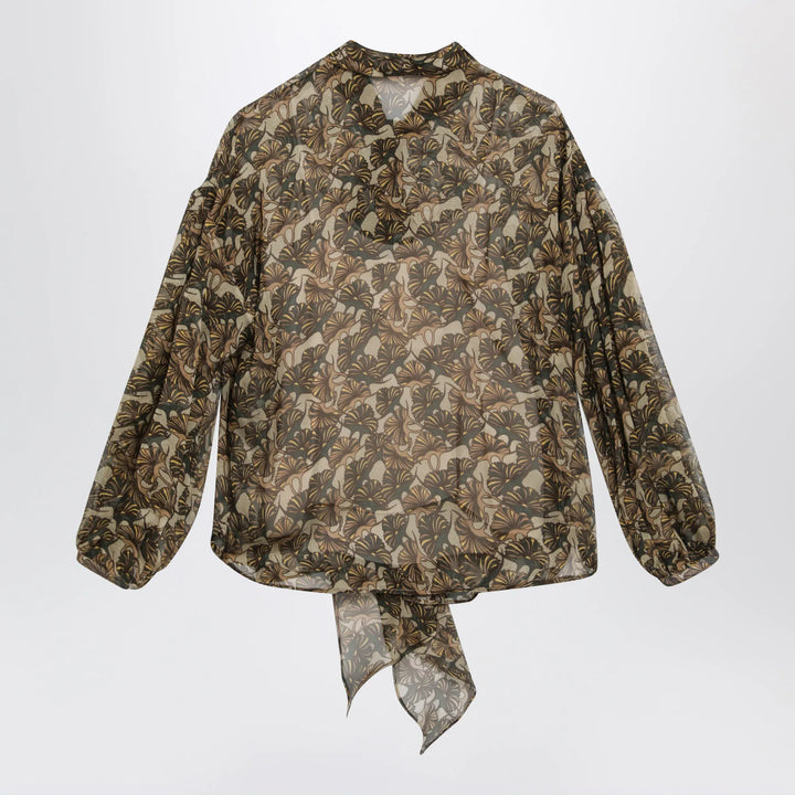 Max Mara Studio - Printed silk chiffon blouse Brand Shirts &amp; Tops