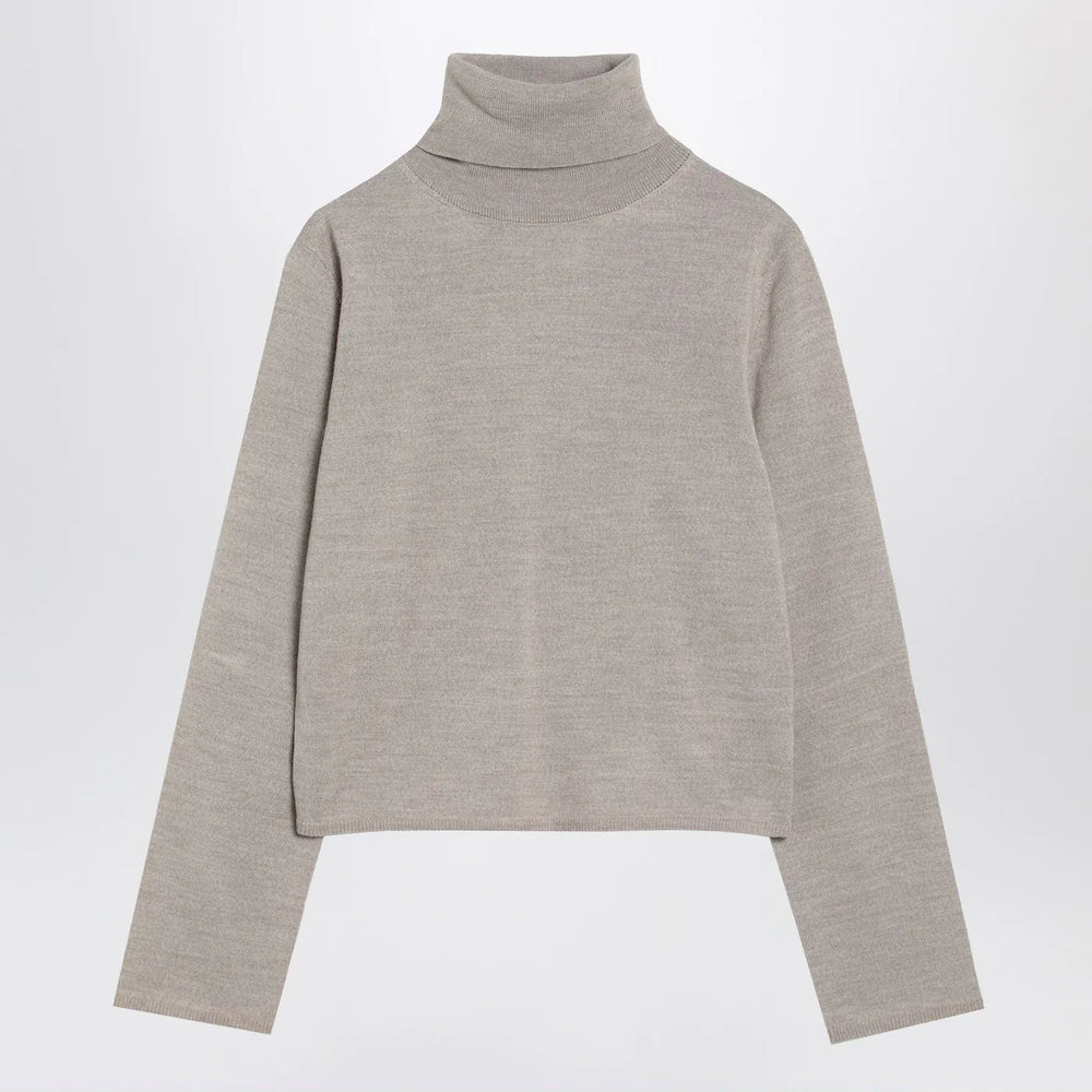 MM6 Maison Margiela - Beige wool blend turtleneck sweater Brand Shirts & Tops L
