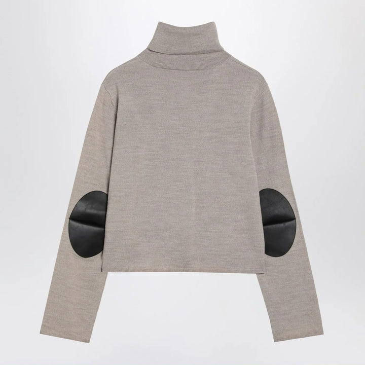 MM6 Maison Margiela - Beige wool blend turtleneck sweater Brand Shirts &amp; Tops L